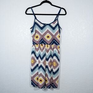Xhilaration‎ Blue Aztec Patterned Cami Dress Size Small